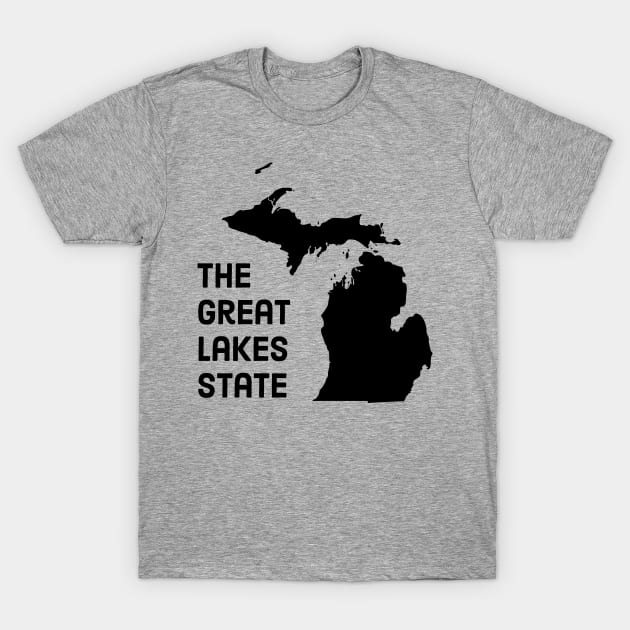 Michigan - The Great Lakes State T-Shirt by whereabouts